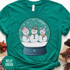 Snow Globe Holiday Christmas T Shirt
