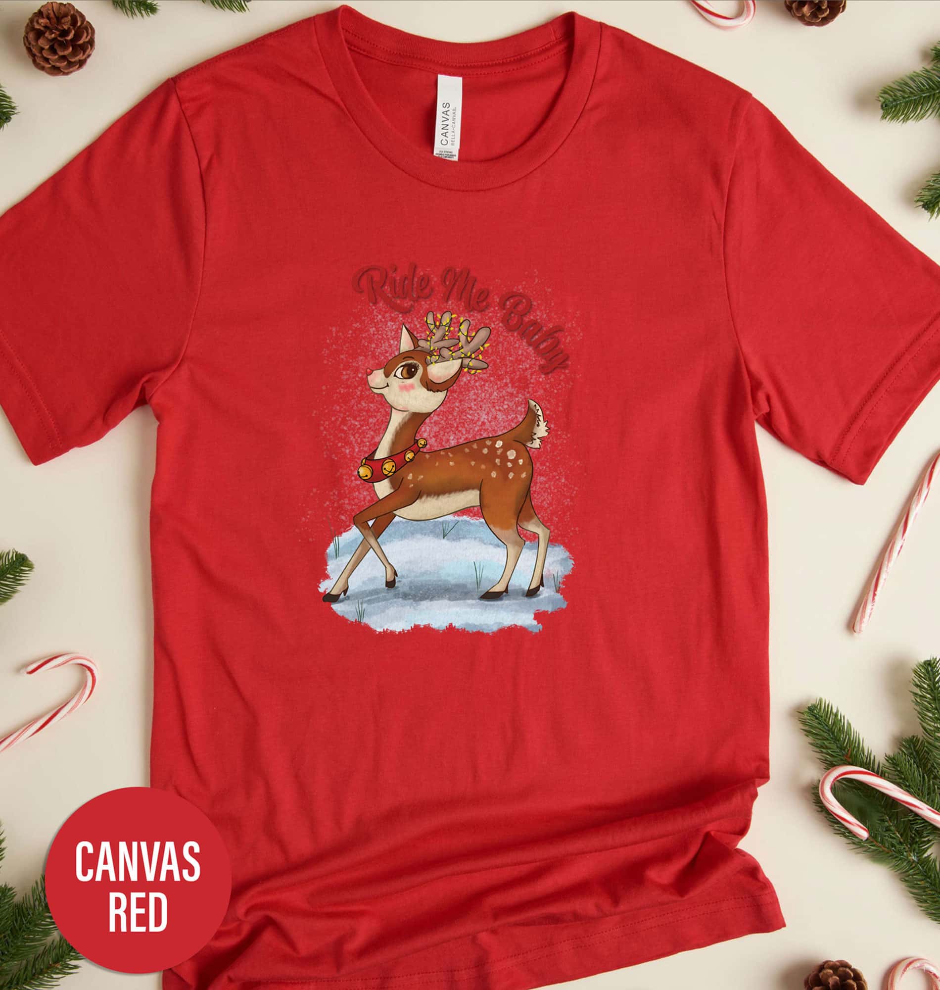 Ride Me Baby Holiday Christmas T Shirt