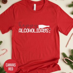 Happy Alcoholidays Christmas T Shirt