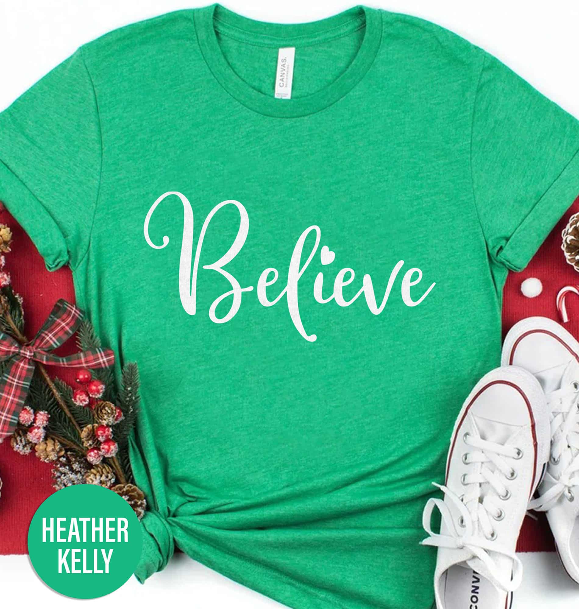 Believe Holiday Magic Christmas T Shirt