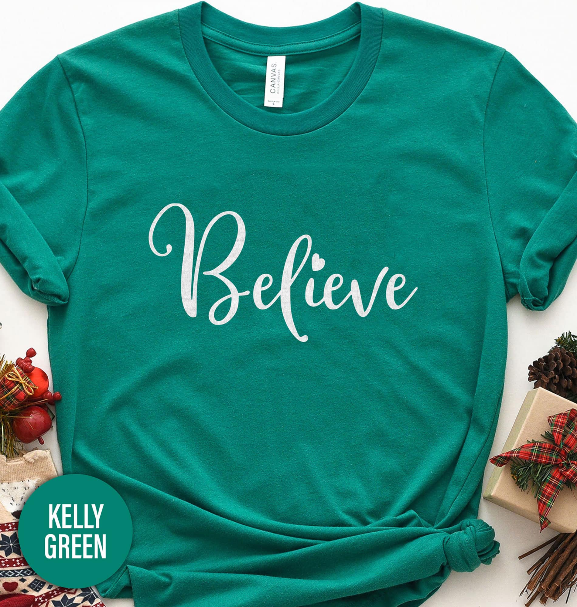 Believe Holiday Magic Christmas T Shirt