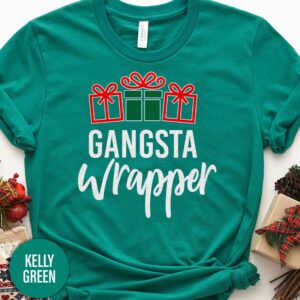 Gangsta Wrapper Christmas T Shirt