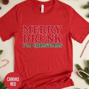 Merry Drunk I'm Christmas T Shirt