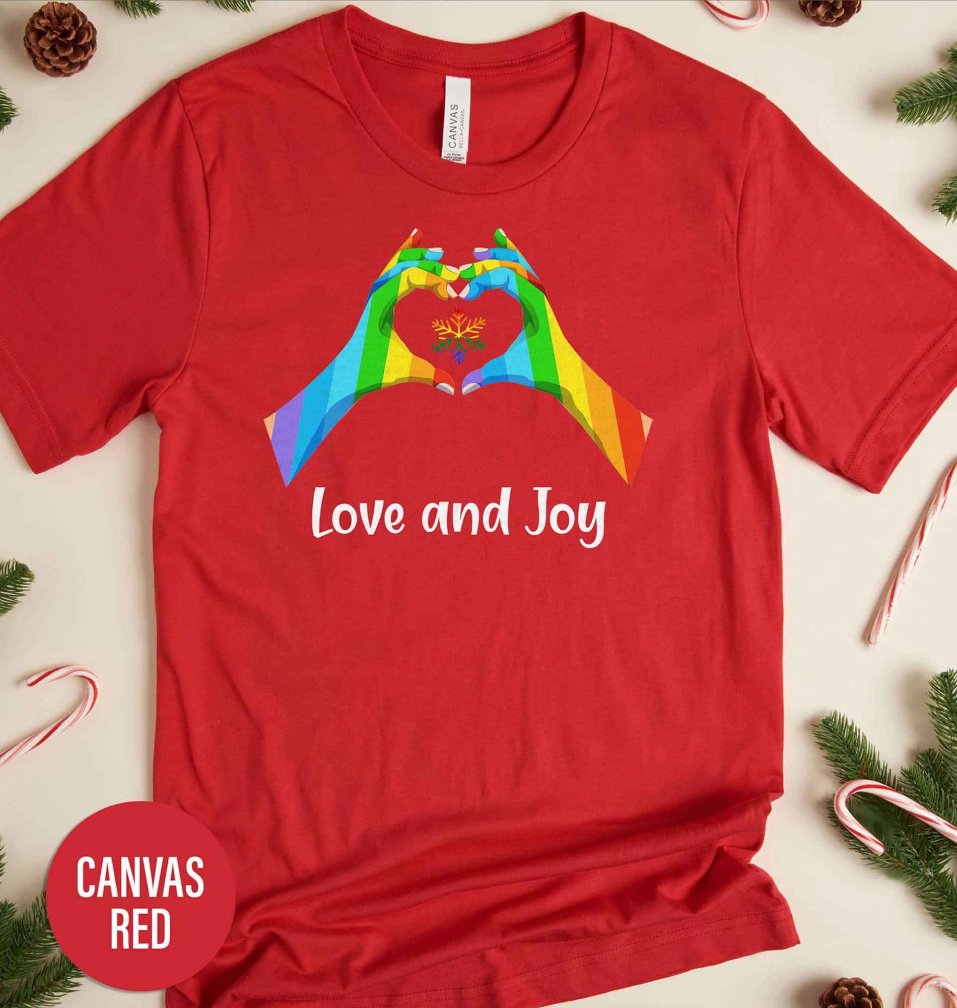 Love And Joy Holiday Christmas T Shirt