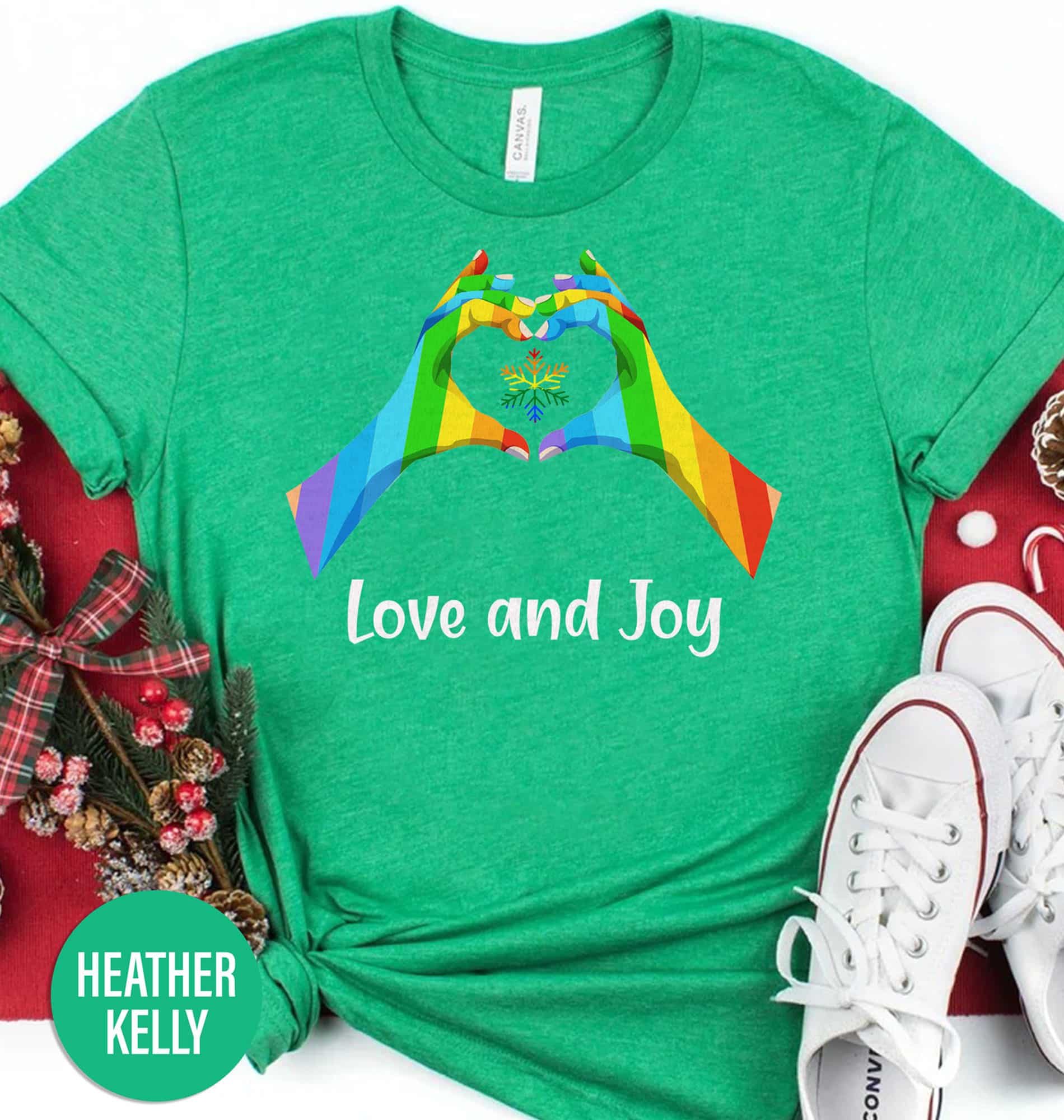 Love And Joy Holiday Christmas T Shirt