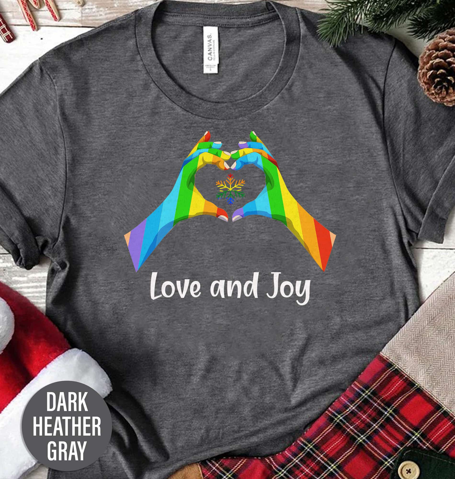 Love And Joy Holiday Christmas T Shirt