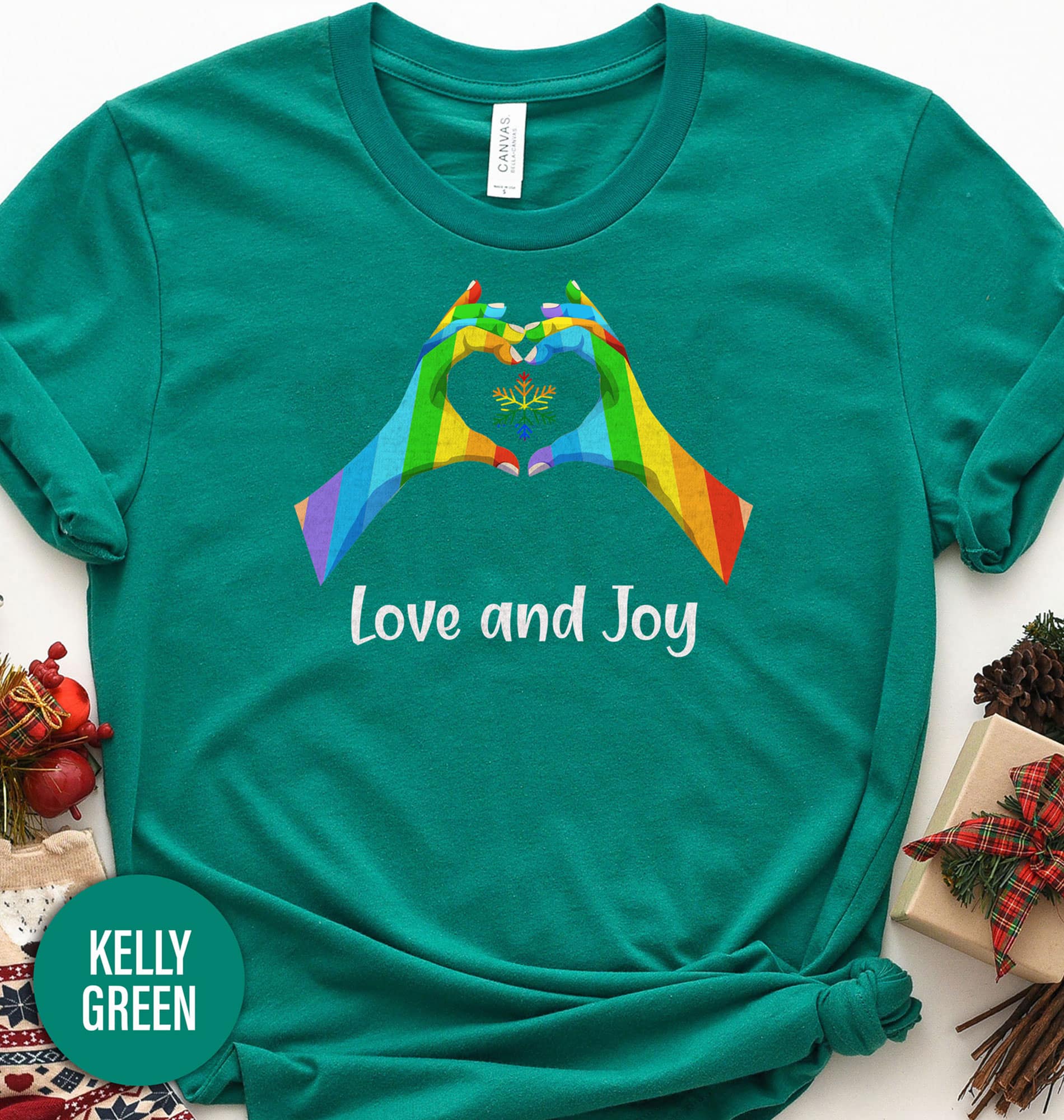 Love And Joy Holiday Christmas T Shirt