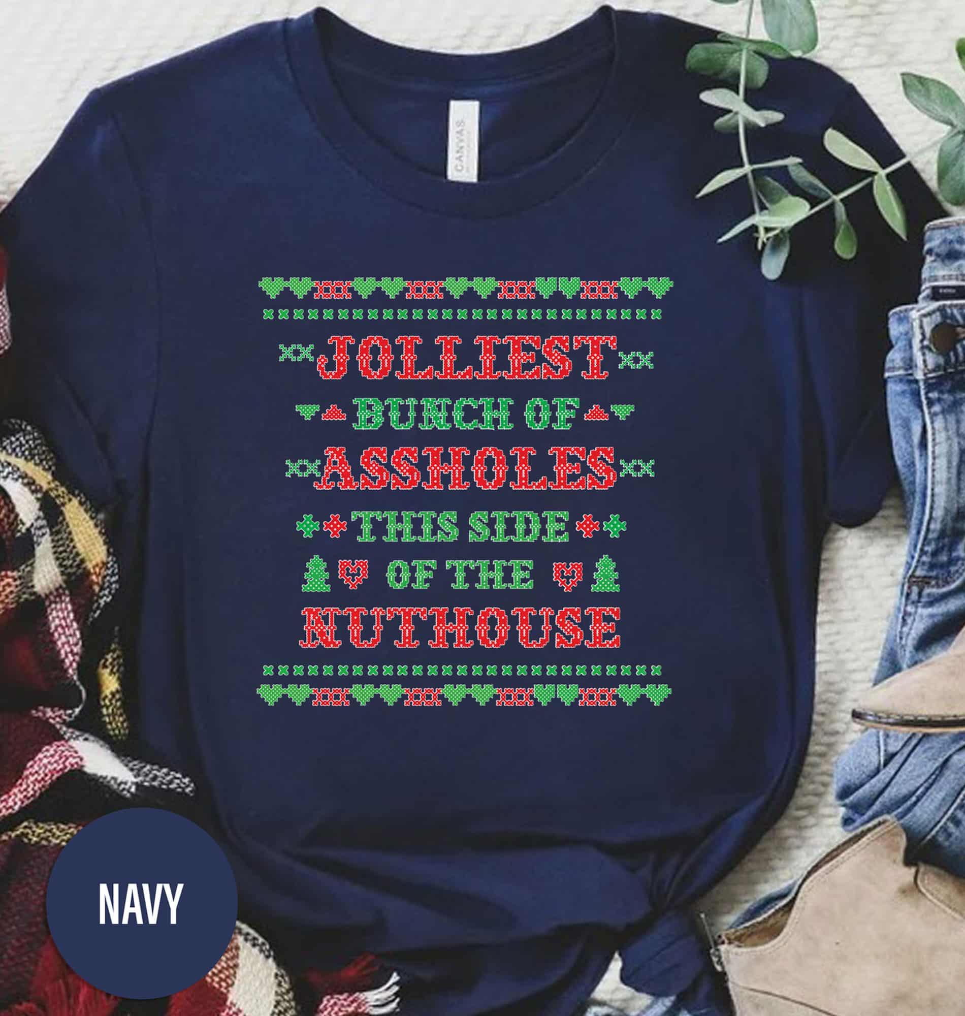 Jolliest Bunch Of Assholes Christmas T Shirt