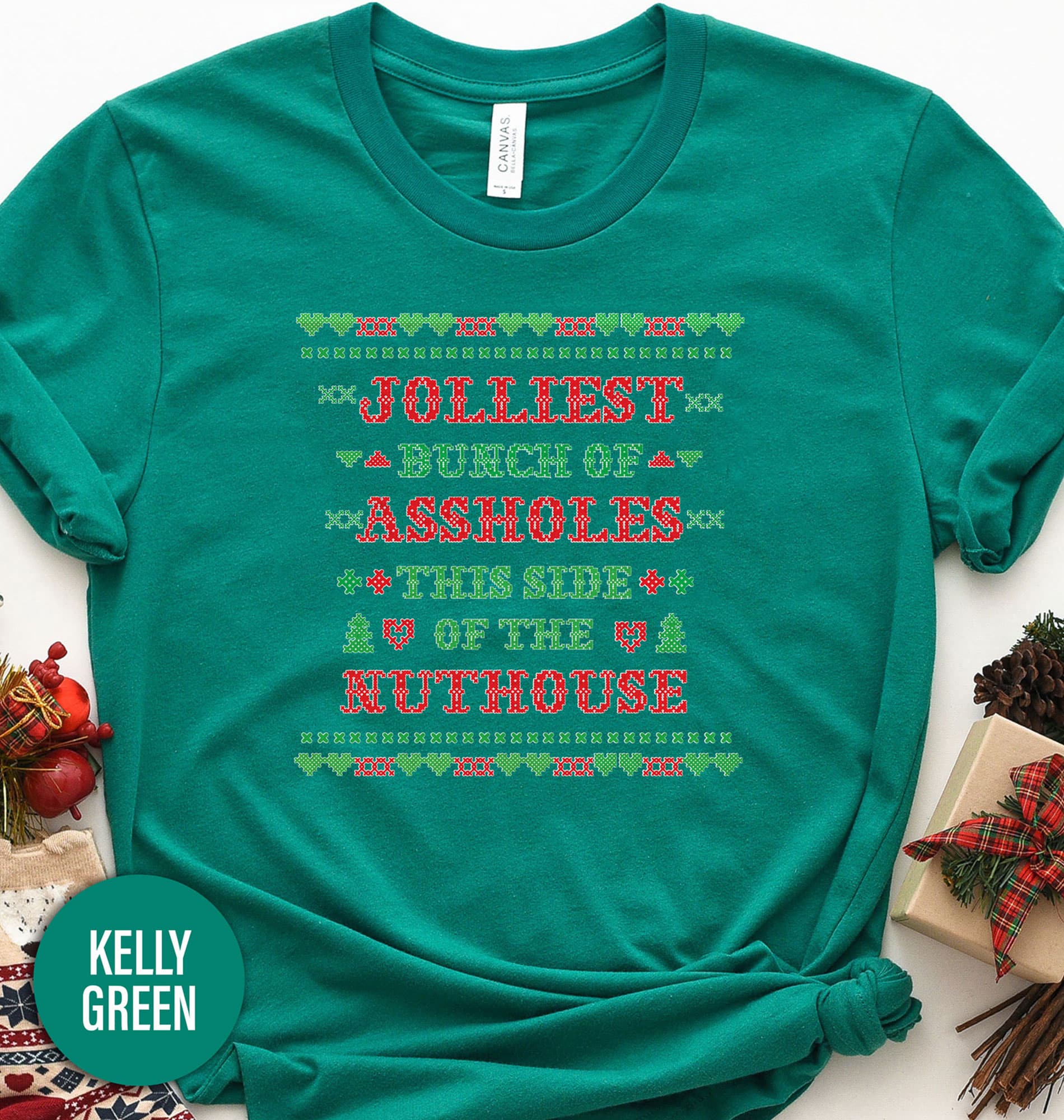 Jolliest Bunch Of Assholes Christmas T Shirt