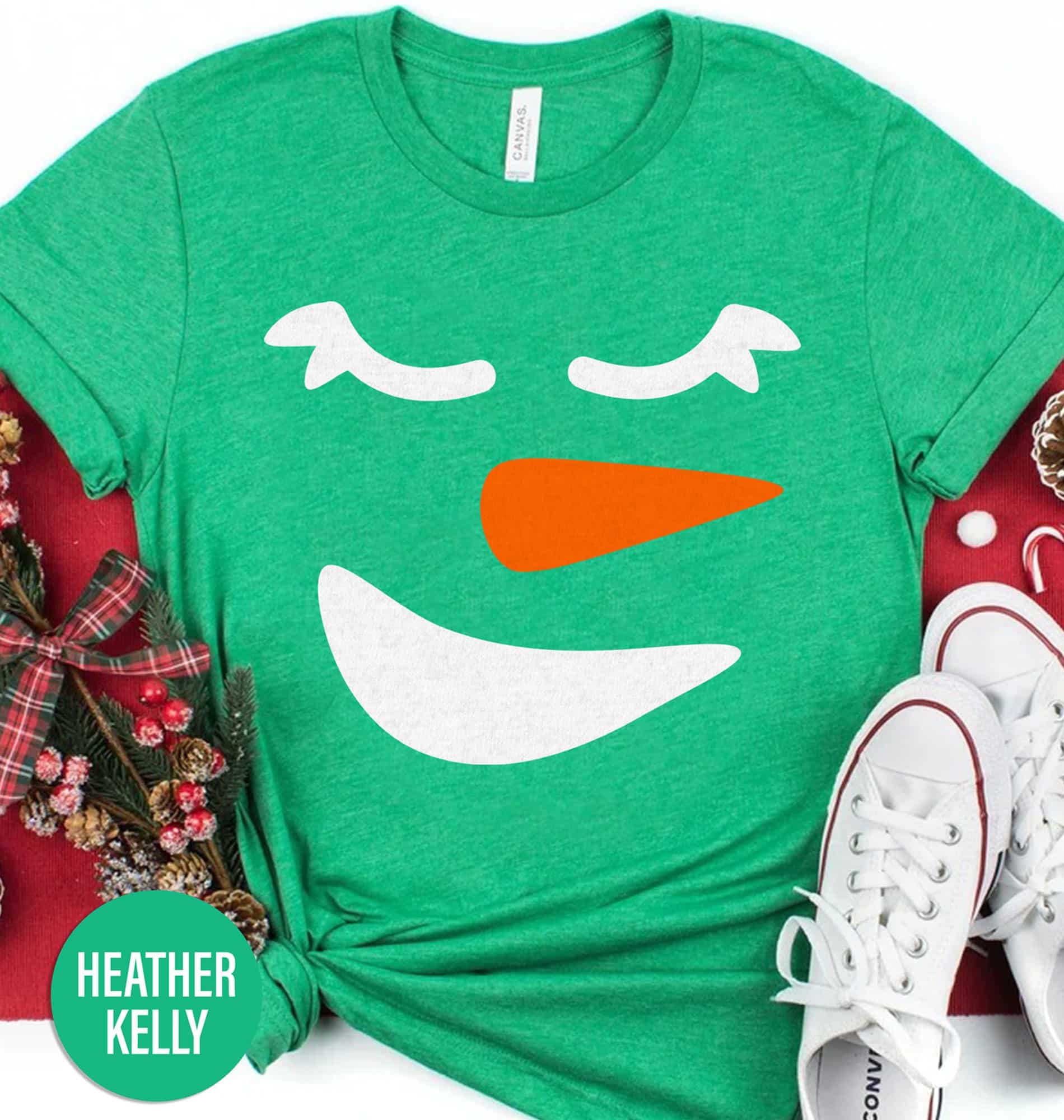 Girl Snowman Christmas T Shirt