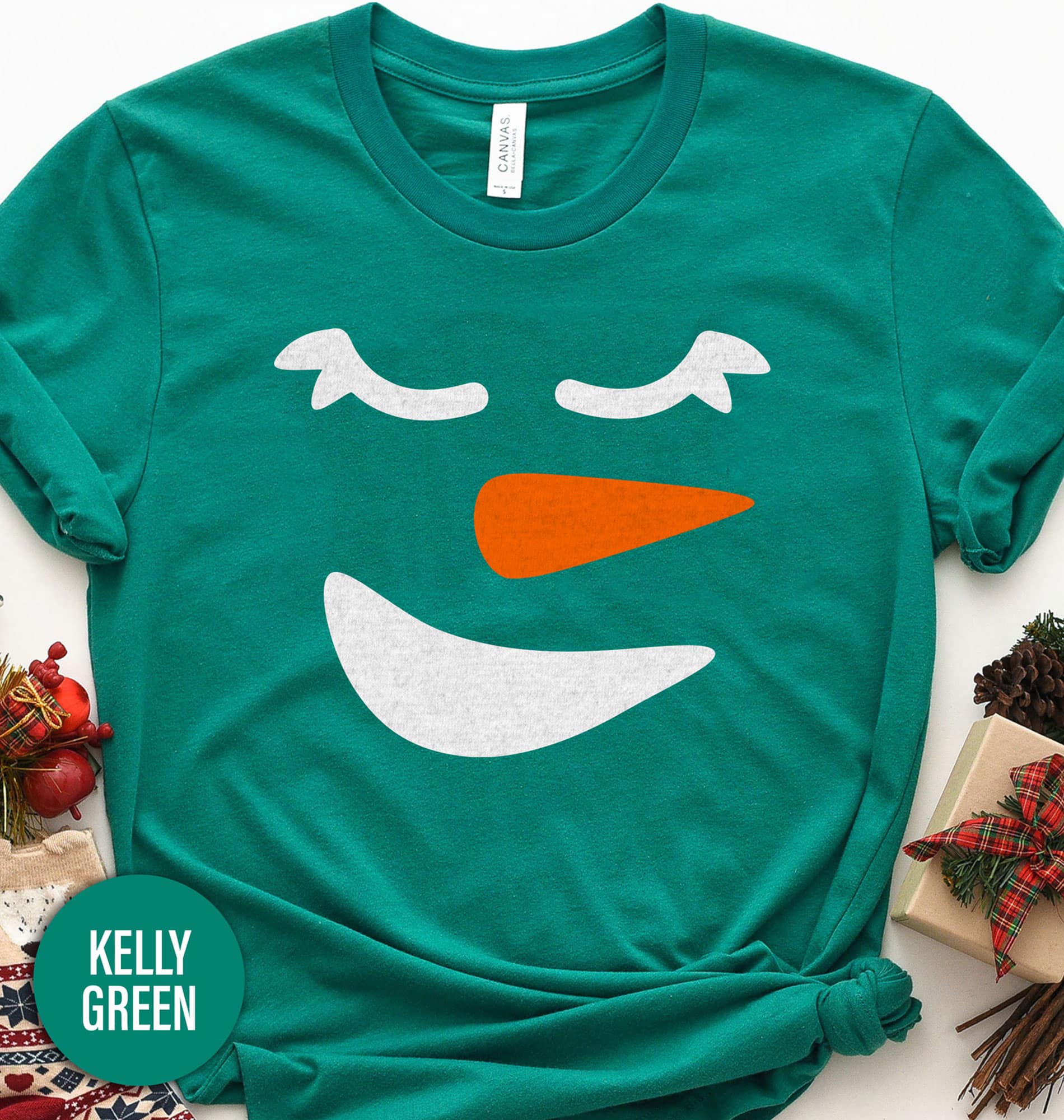 Girl Snowman Christmas T Shirt