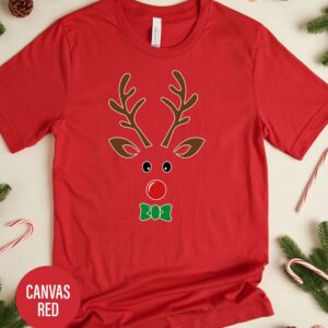 Retro Reindeer Christmas T Shirt