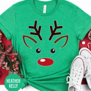 Family Reindeer Christmas T Shirt