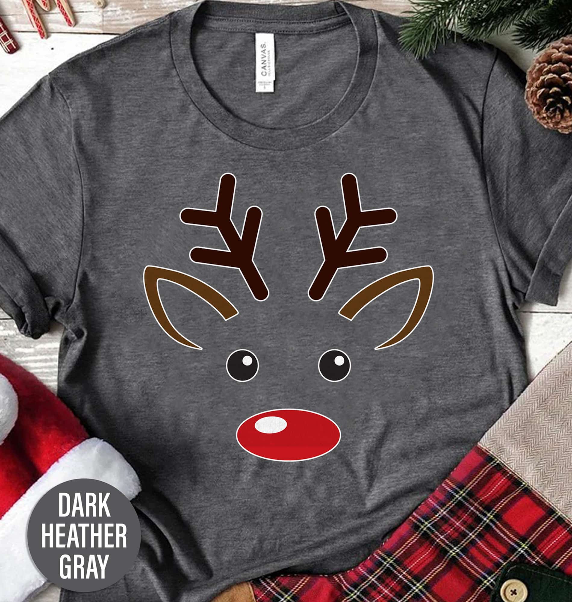 Family Reindeer Christmas T Shirt