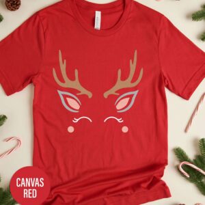 Retro Reindeer Christmas T Shirt