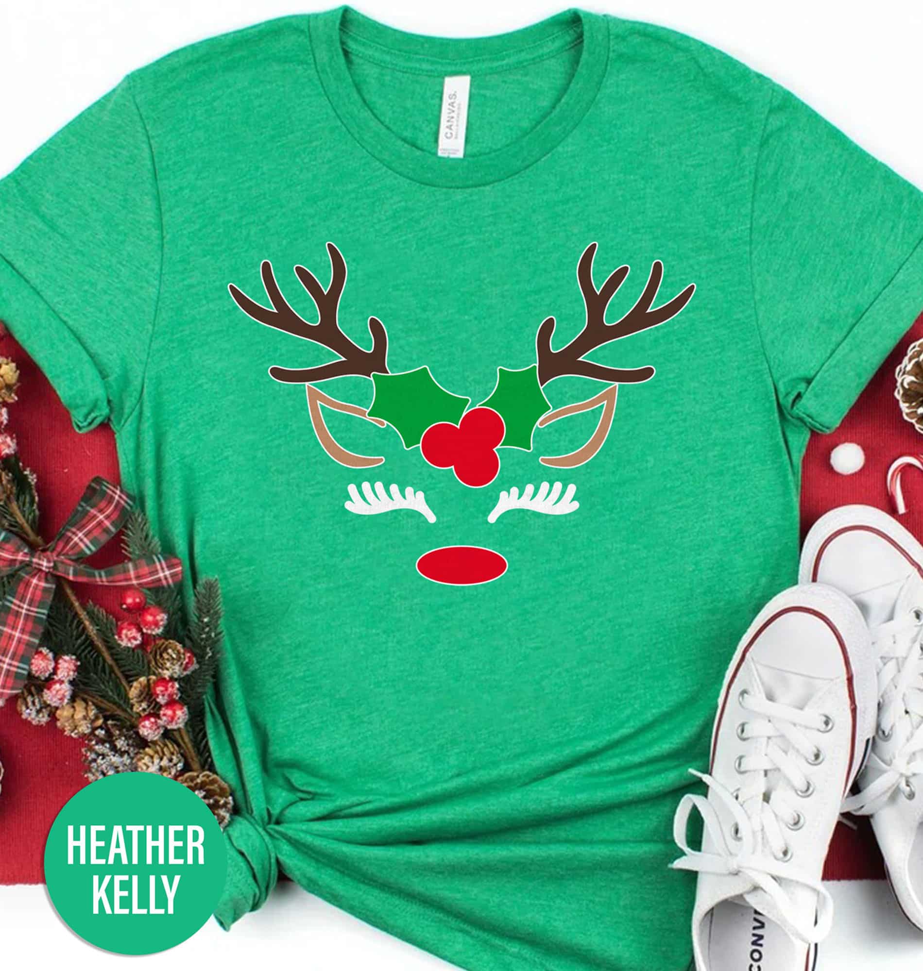 Vintage Reindeer Christmas T Shirt