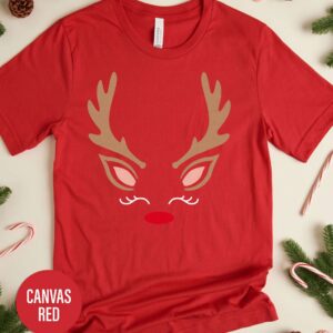 Girl Reindeer Christmas T Shirt