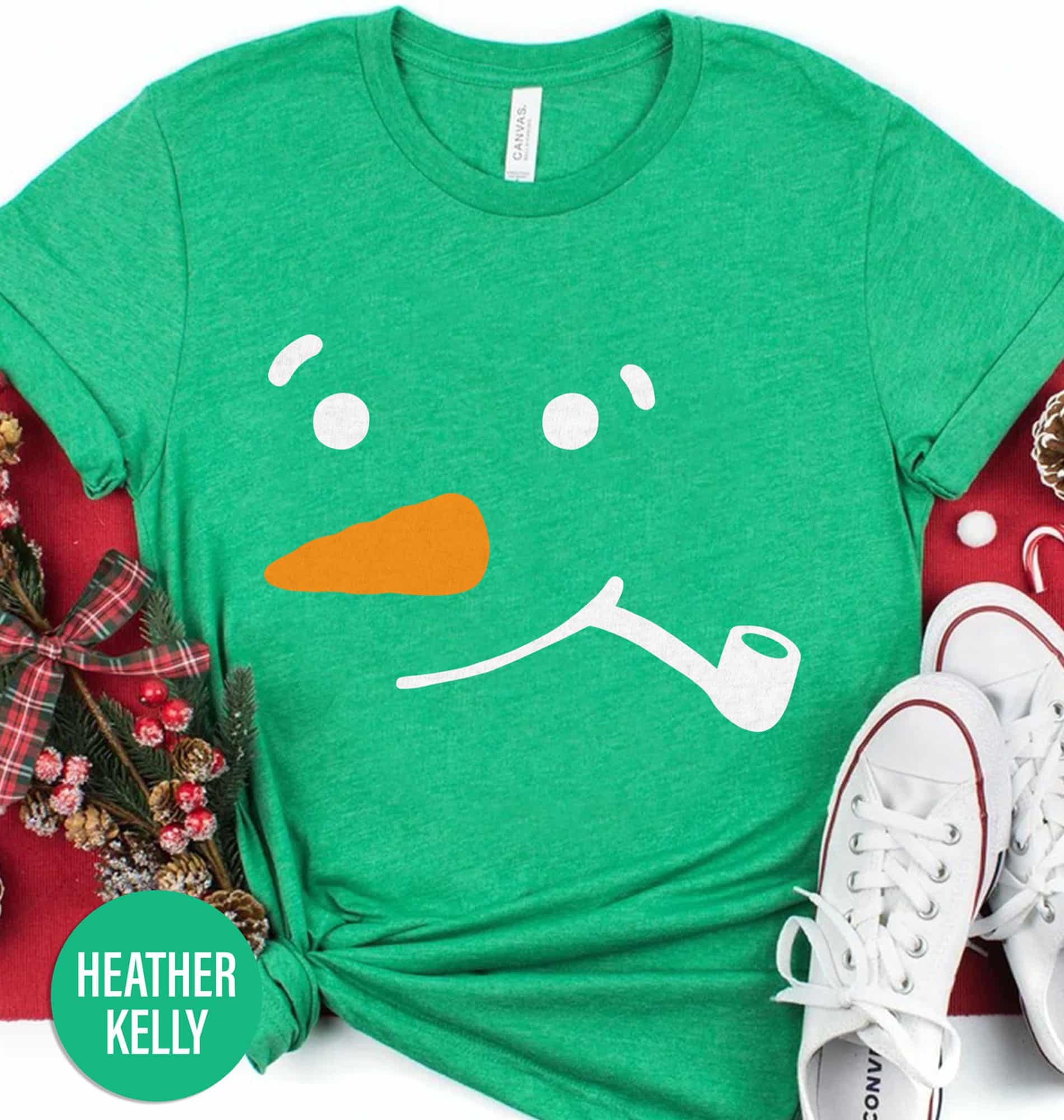 Grandpa Snowman Christmas T Shirt