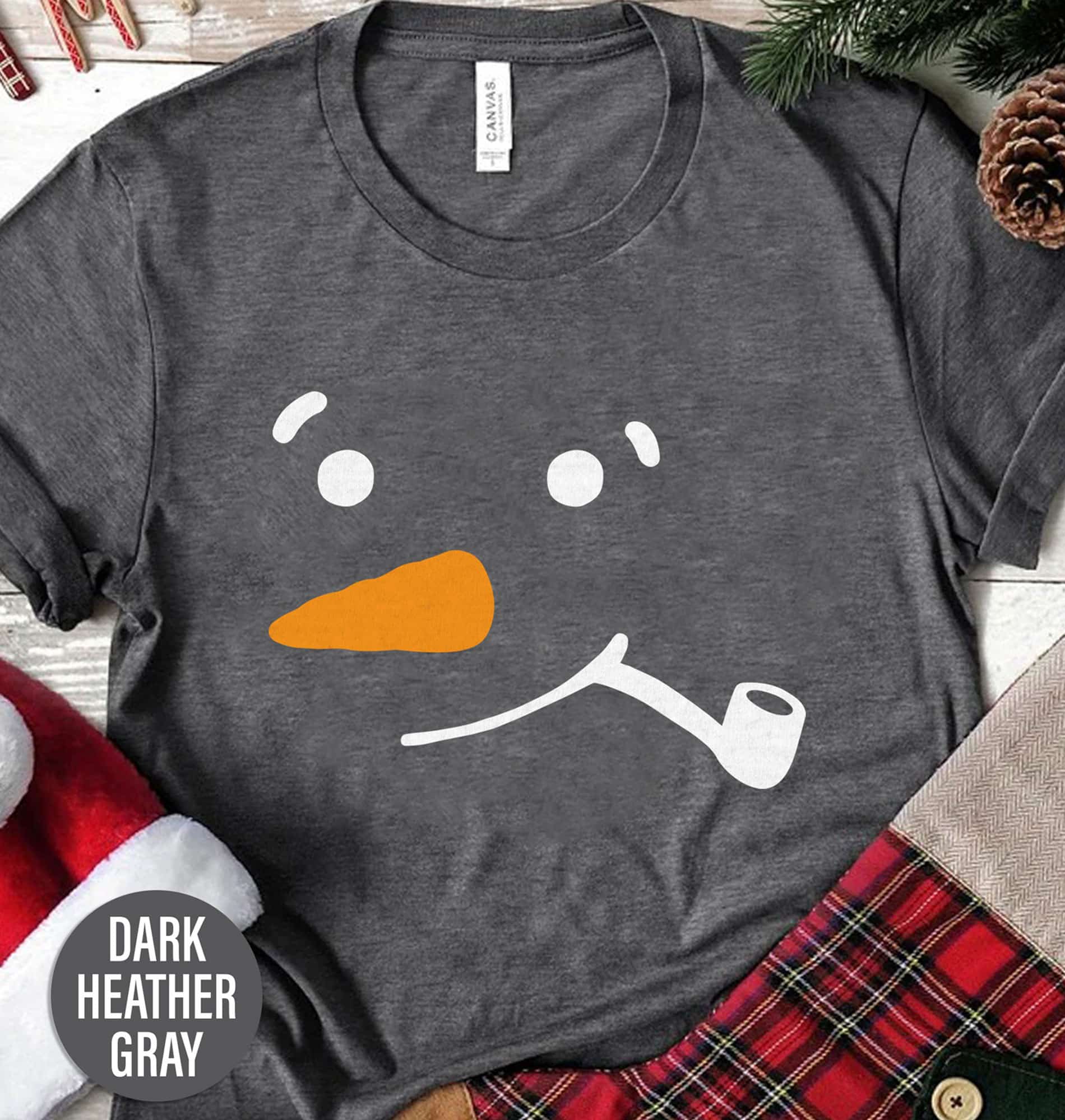 Grandpa Snowman Christmas T Shirt