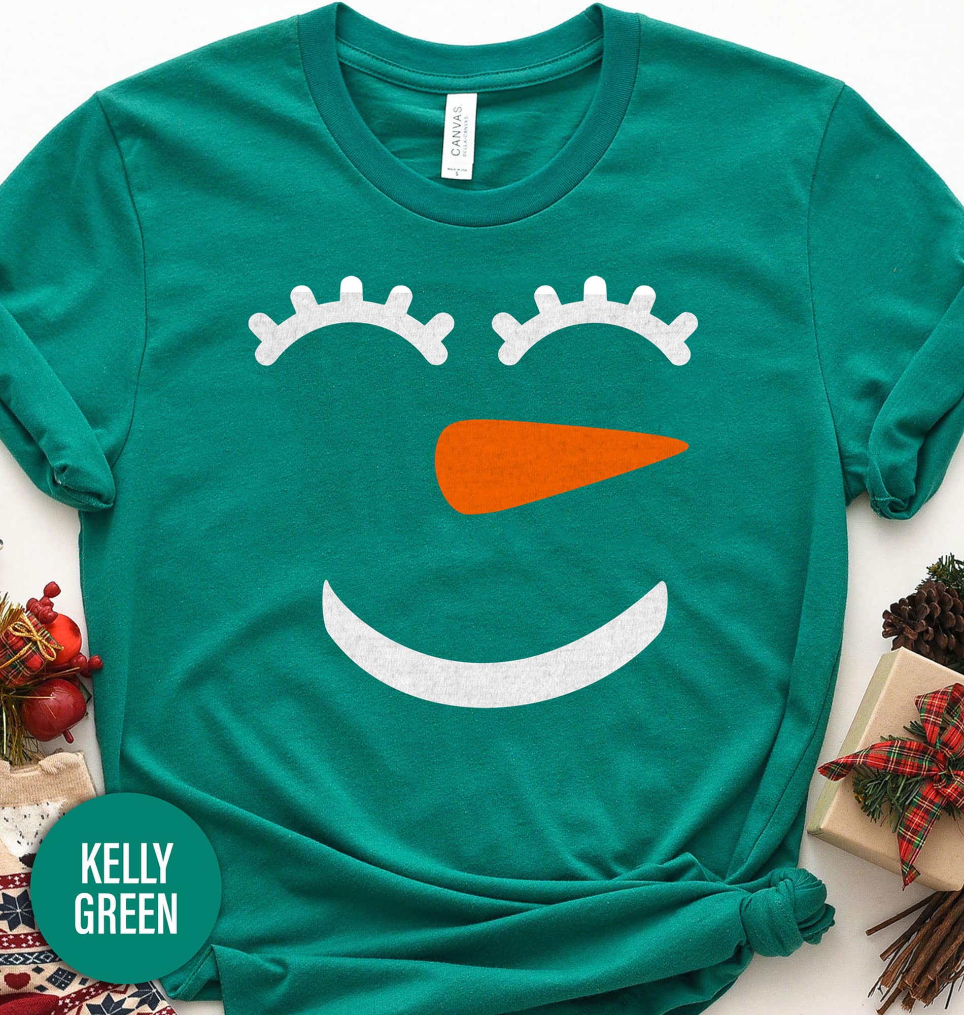 Holiday Snowman Christmas T Shirt