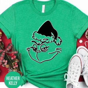 The Grinch Face Christmas T Shirt