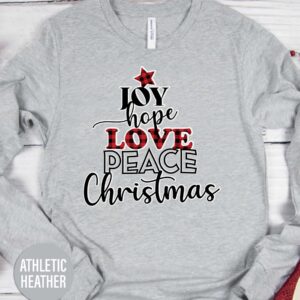 Joy Hope Love Peace Christmas Christmas T Shirt