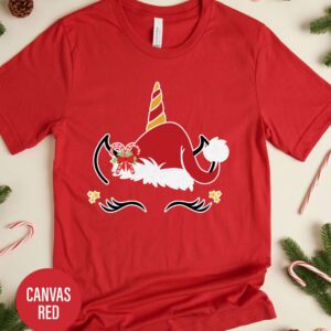 Family Snow Unicorn Christmas T Shirt