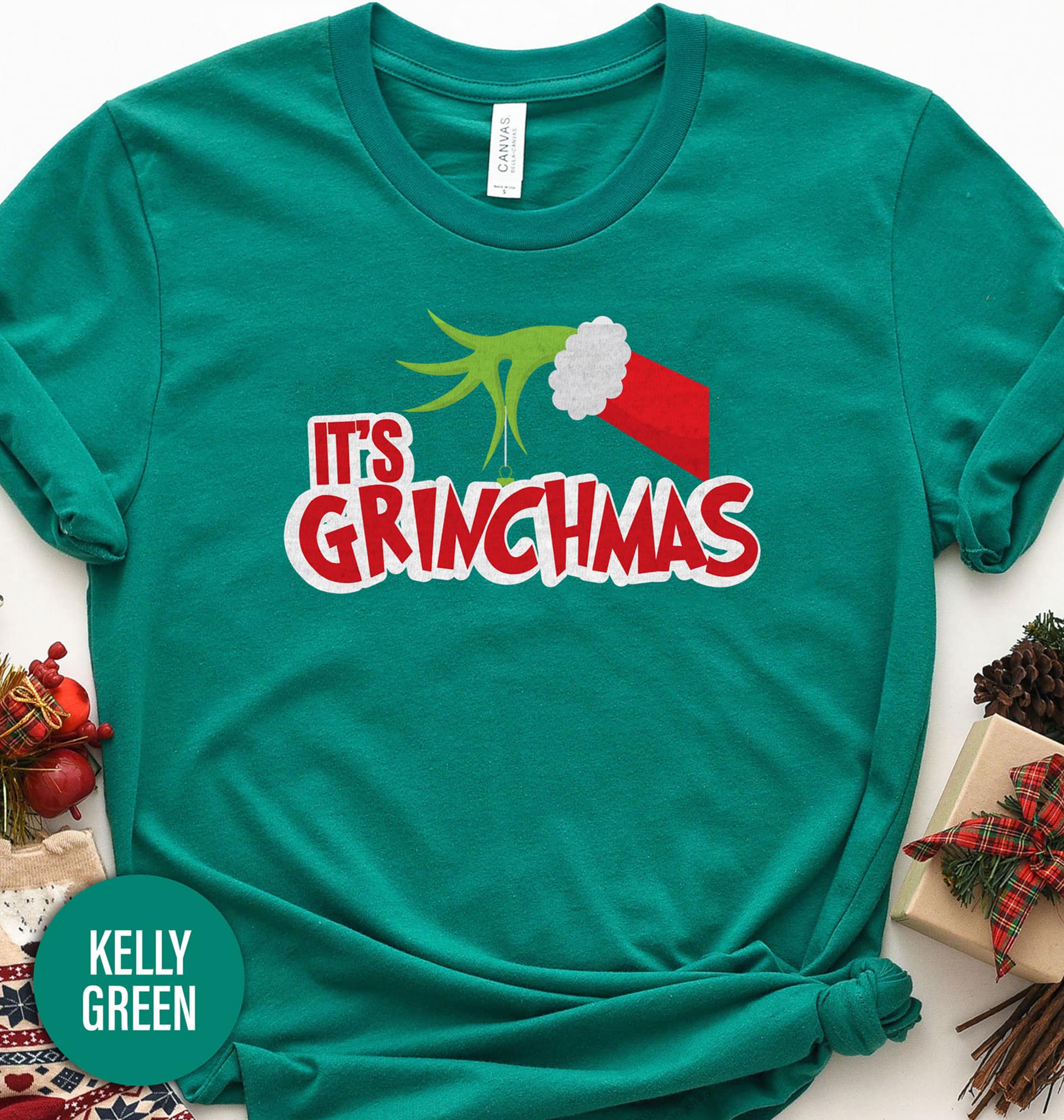 It's Grinchmas Holiday Christmas T Shirt