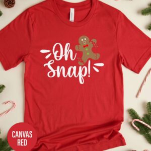 Oh Snap Ginger Bread Christmas T Shirt