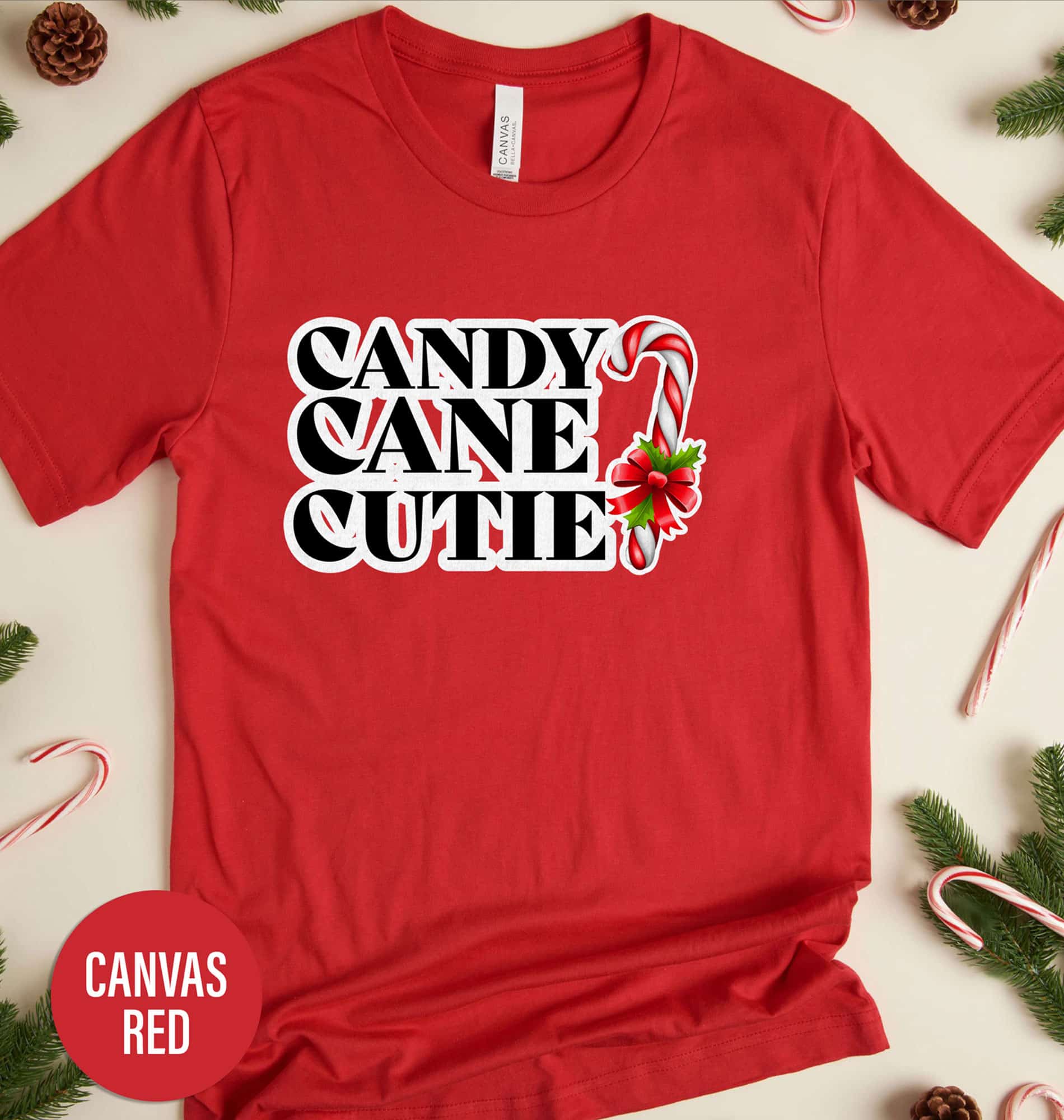 Candy Cane Cutie Christmas T-Shirt | Holiday Apparel