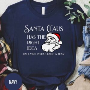 Santa Holiday Christmas T Shirt