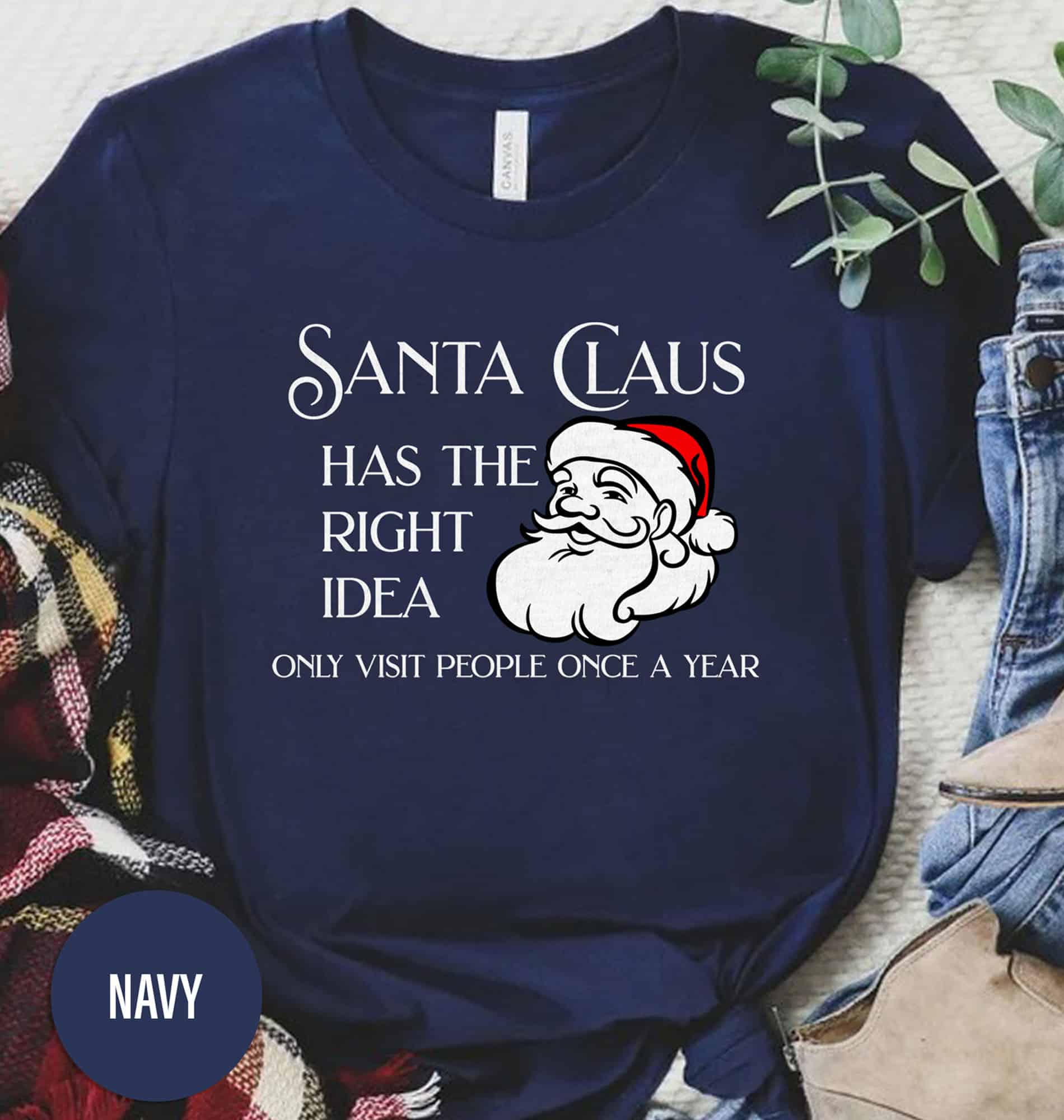 Santa Holiday Christmas T-Shirt: Perfect Festive Apparel