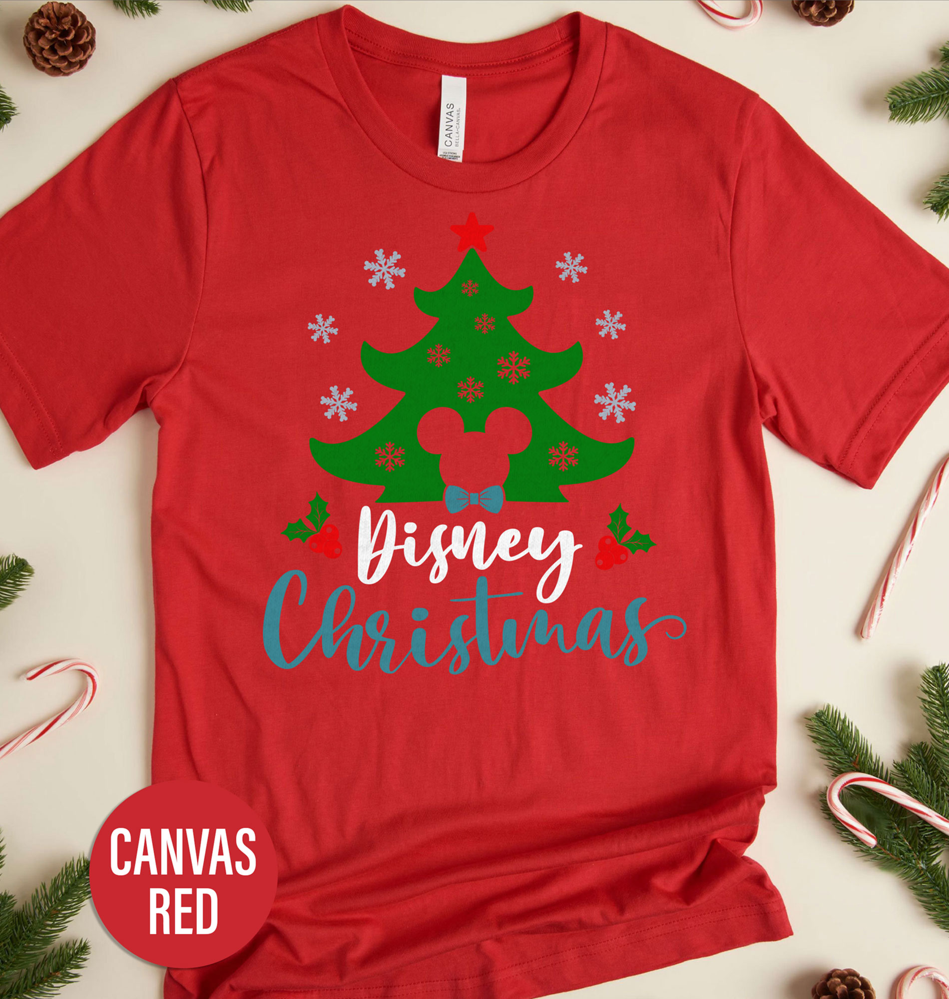 Womens Disney Christmas T Shirt