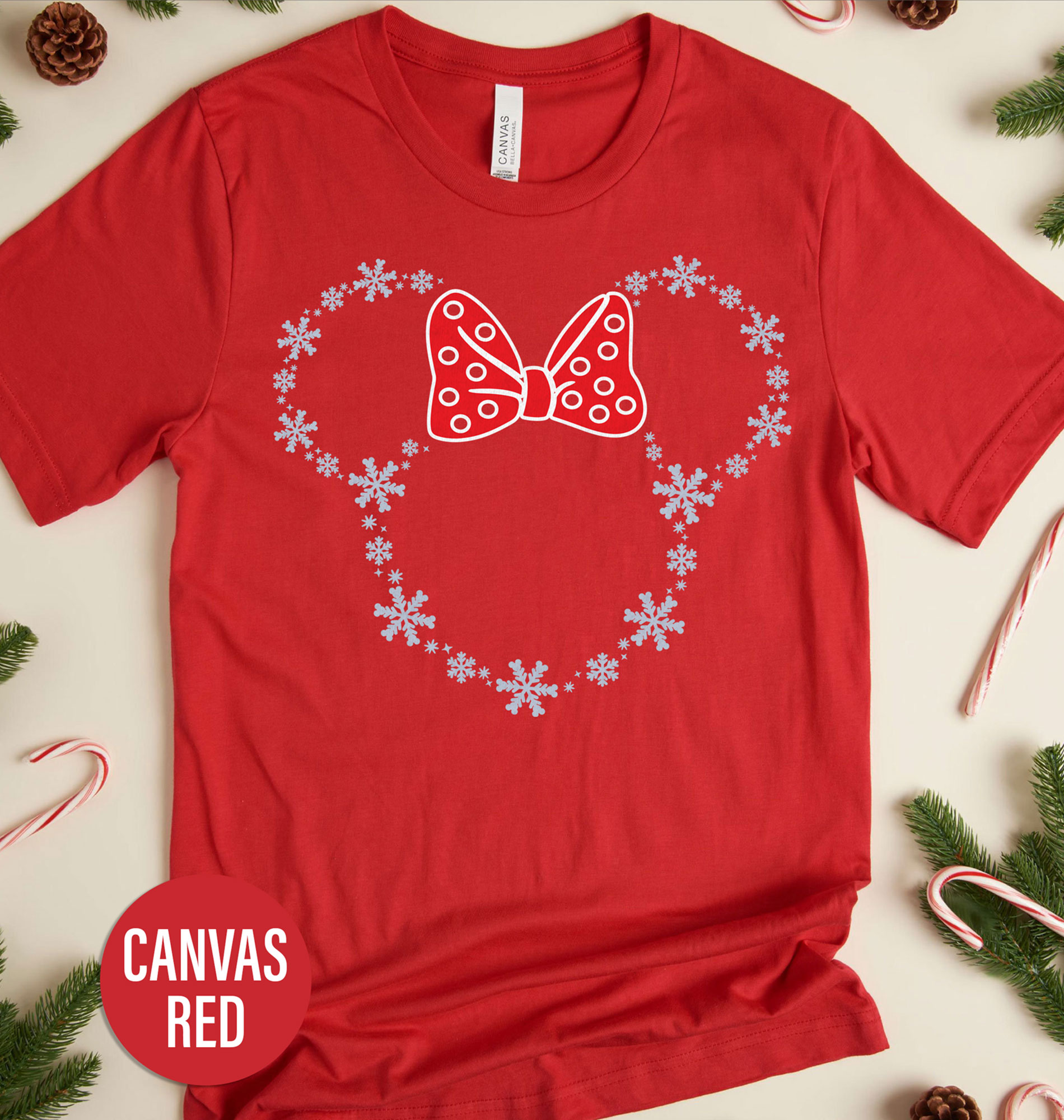 Disney Christmas Womens Christmas T Shirt