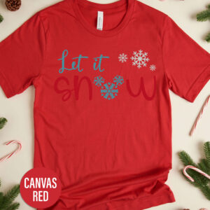 Disney Let It Snow Christmas Long Sleeve Christmas T Shirt