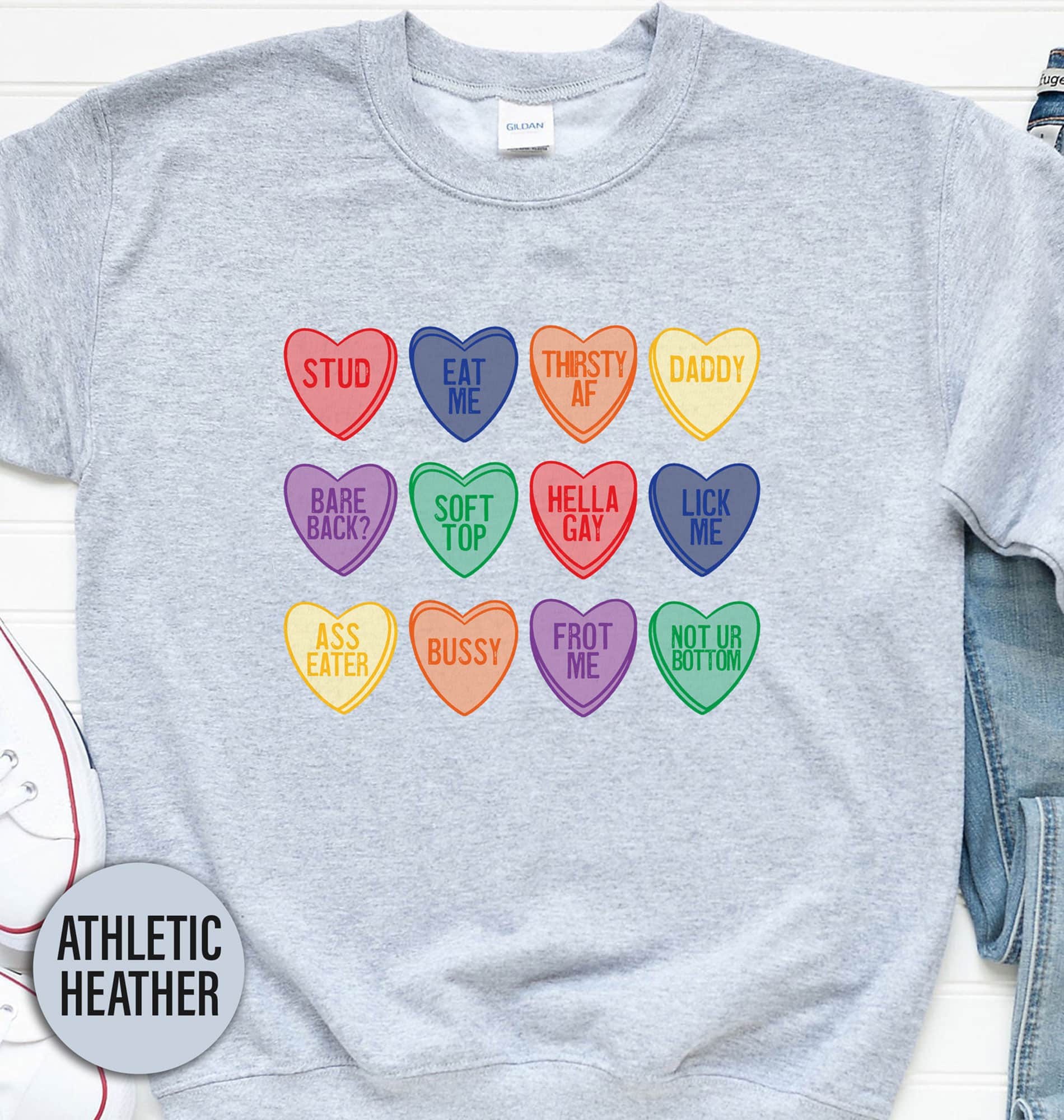 Candy Hearts Valentines Day T Shirt