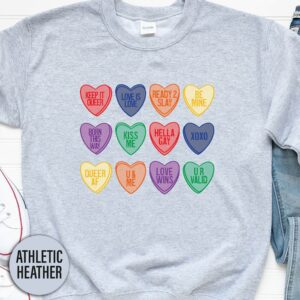 Lgbt Candy Hearts Valentines Day T Shirt