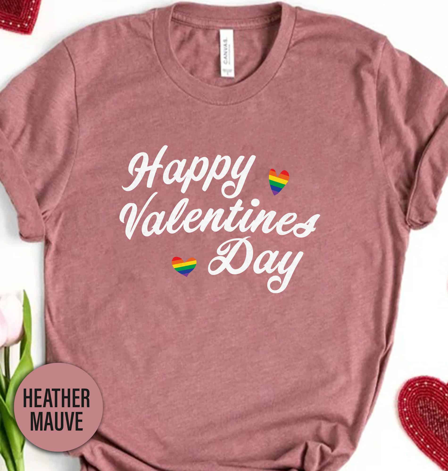 Happy Valentines Day Lgbt Valentines Day T Shirt