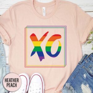 Xo Rainbow Valentines Day T Shirt