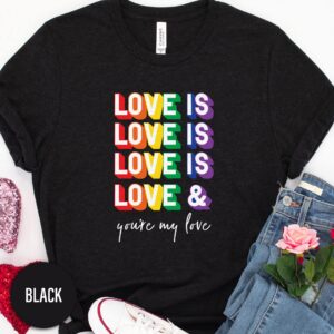 Love Is Love Is Love Valentines Day T Shirt
