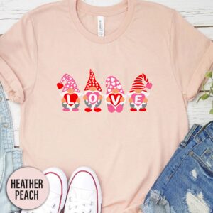 Love Gnomes Valentines Day T Shirt