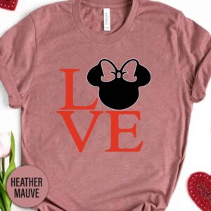 Love Minnie Valentines Day T Shirt