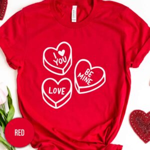 Valentines Cany Hearts Valentines Day T Shirt