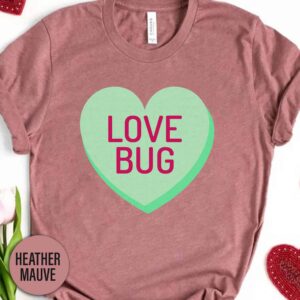Candy Love Bug Heart Valentines Day T Shirt