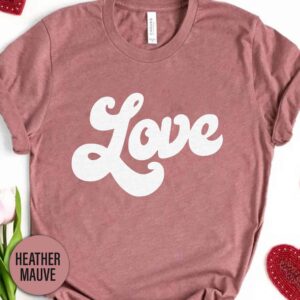 Retro Love Valentines Day T Shirt