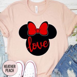 Love Minnie Valentine Valentines Day T Shirt