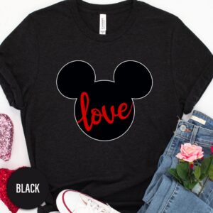 Love Mickey Valentine Valentines Day T Shirt