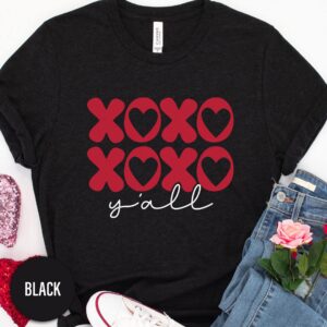 Xoxo Xo Yall Heart Groovy Valentines Day T Shirt