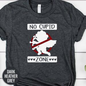 No Cupid Zone Cherub Valentines Day T Shirt