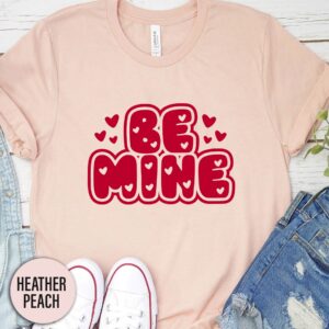 Be Mine Hearts Groovy Valentines Day T Shirt